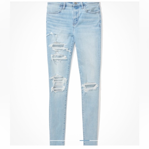 AE Ne(x)t Level Ripped Low Rise Jeggings - Picture 3 of 6